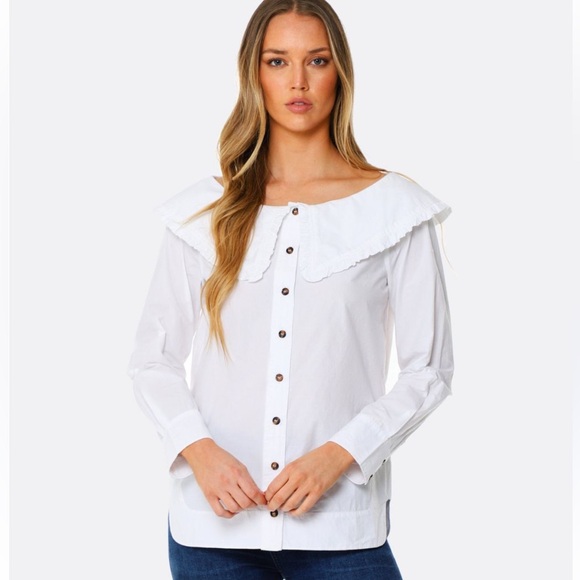 Ganni Tops - GANNI poplin cotton blouse